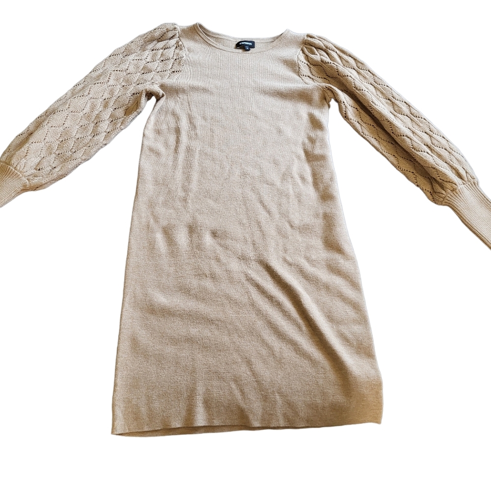 Express gold Sweater Dress